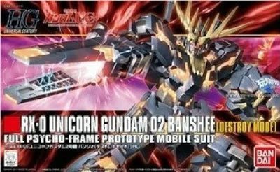 Kidou Senshi Gundam UC - RX-0 Unicorn Gundam "Banshee" - HGUC 134 - 1/144 - Destroy Mode (Bandai)ㅤ – Bandai – ActionFigureBrasil