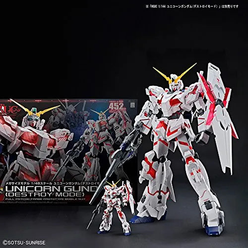 Kidou Senshi Gundam UC - RX-0 Unicorn Gundam - Mega Size Model - 1/48 - Destroy Mode (Bandai)ㅤ – Bandai – ActionFigureBrasil
