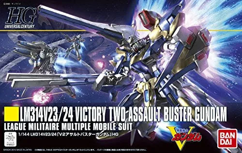 Kidou Senshi Victory Gundam - LM314V23/24 V2 Assault-Buster Gundam - LM314V23 Victory 2 Buster Gundam - LM314V24 V2 Assault Gundam - HGUC - 1/144 (Bandai)ㅤ – Bandai – ActionFigureBrasil