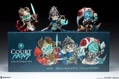 Kier, Relic Ravlatch, & Malavestros: Court-Toons Collectible Set - LIMITED EDITION – Sideshow Collectibles – ActionFigure Brasil — detalhe do produto