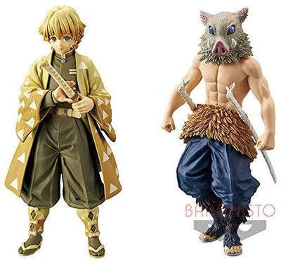 Kimetsu no Yaiba - Hashibira Inosuke - Agatsuma Zenitsu - Kizuna no Sou Vol.4 - Set of 2 Figures (Bandai Spirits)ㅤ – Bandai Spirits – ActionFigureBrasil