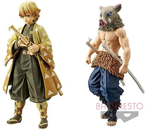 Kimetsu no Yaiba - Hashibira Inosuke - Agatsuma Zenitsu - Kizuna no Sou Vol.4 - Set of 2 Figures (Bandai Spirits)ㅤ – Bandai Spirits – ActionFigureBrasil