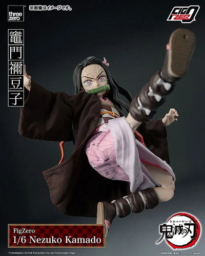 Kimetsu no Yaiba - Kamado Nezuko - FigZero - 1/6 (ThreeZero)ㅤ – ThreeZero – ActionFigureBrasil — com base expositora