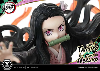 Kimetsu no Yaiba - Kamado Nezuko - Kamado Tanjirou - Concept Masterline (CMDSKY-01) - 1/6 (Prime 1 Studio)ㅤ – Prime 1 Studio – ActionFigureBrasil — close