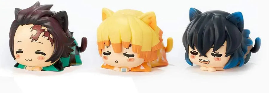 Kimetsu no Yaiba - Kamado Tanjiro - Agatsuma Zenitsu - Inosuke Hashibira - Ohiruneko Mini Figure - 3 Set (Sega)ㅤ – Sega – ActionFigure Brasil