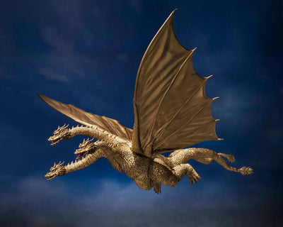 King Ghidorah (1972) – Tamashii Nations – ActionFigure Brasil — ambientada