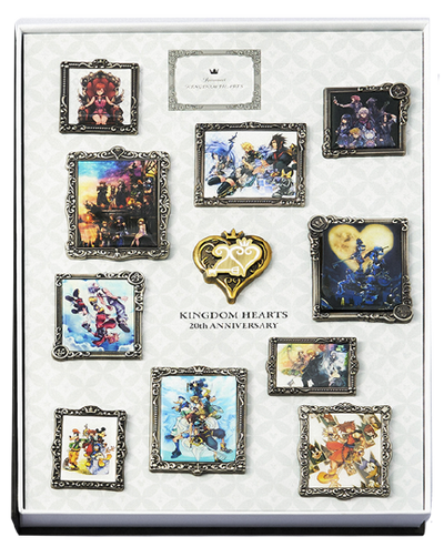 Kingdom Hearts 20th Anniversary Pin Box Vol. 1 – Square Enix – ActionFigure Brasil — ambientada