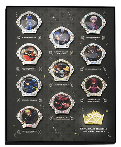 Kingdom Hearts 20th Anniversary Pin Box Vol. 2 – Square Enix – ActionFigure Brasil — ambientada