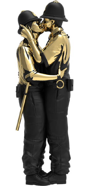 Kissing Coppers (Gold Rush Edition) - LIMITED EDITION (Gold Edition) – Mighty Jaxx – ActionFigure Brasil