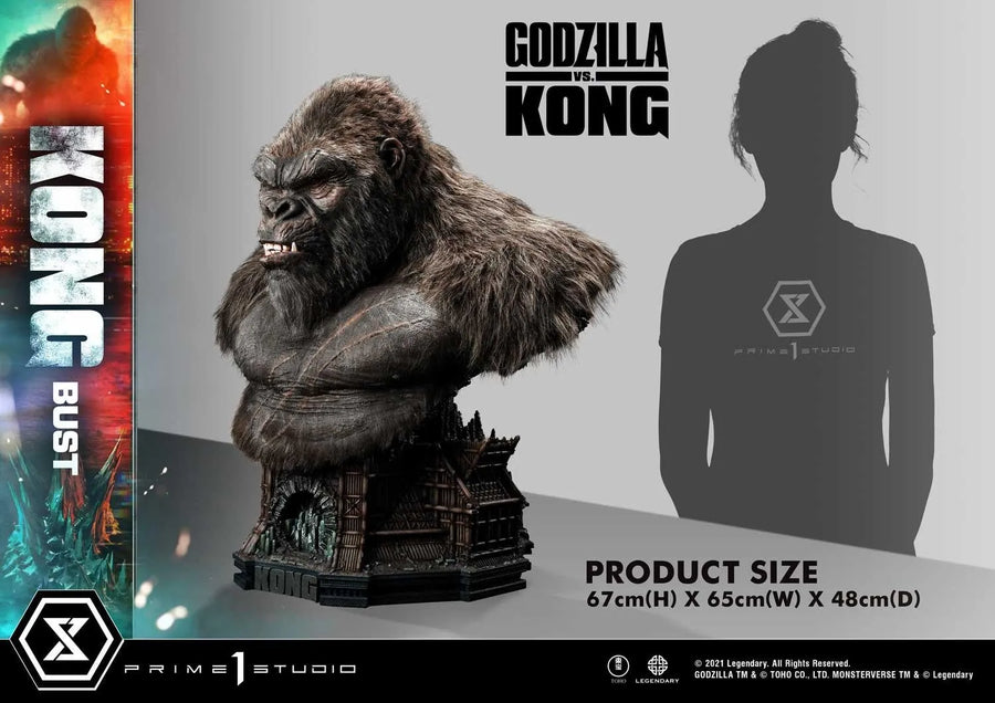 Kong Bust (Regular Version) Godzilla vs Kong – Prime1Studio – ActionFigure Brasil