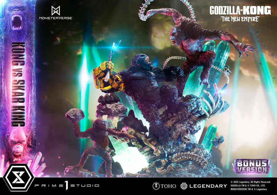 Kong vs Skar King (Bonus Version) Godzilla x Kong: The New Empire (Film) – Prime1Studio – ActionFigure Brasil