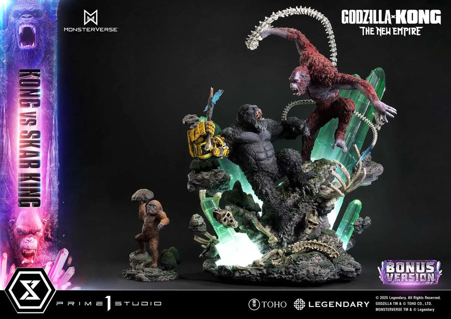 Kong vs Skar King (Bonus Version) Godzilla x Kong: The New Empire (Film) – Prime1Studio – ActionFigure Brasil
