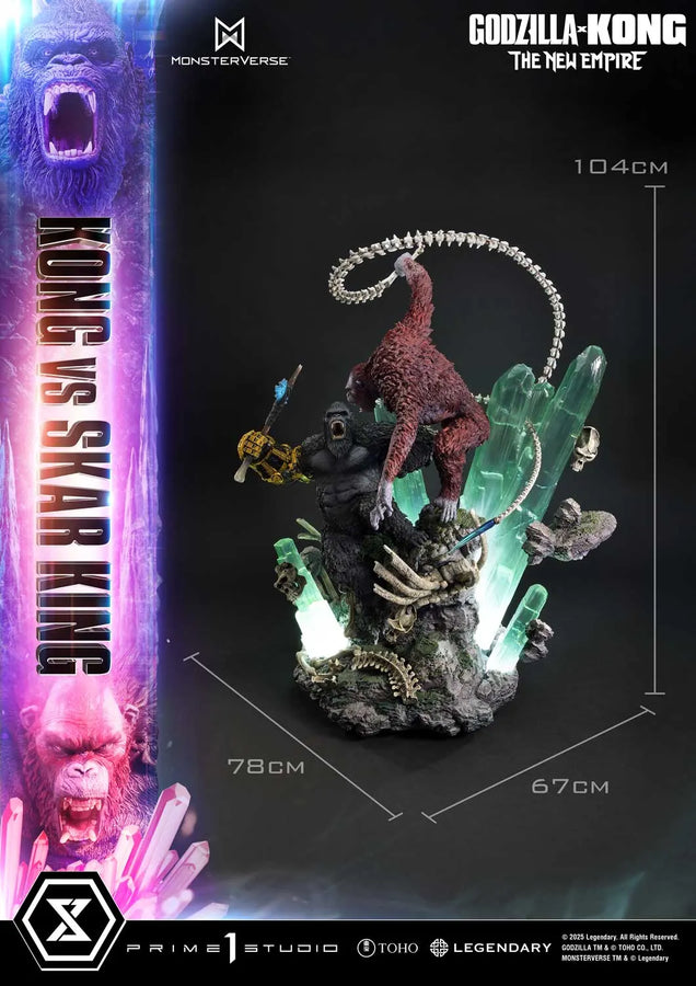 Kong vs Skar King (Bonus Version) Godzilla x Kong: The New Empire (Film) – Prime1Studio – ActionFigure Brasil