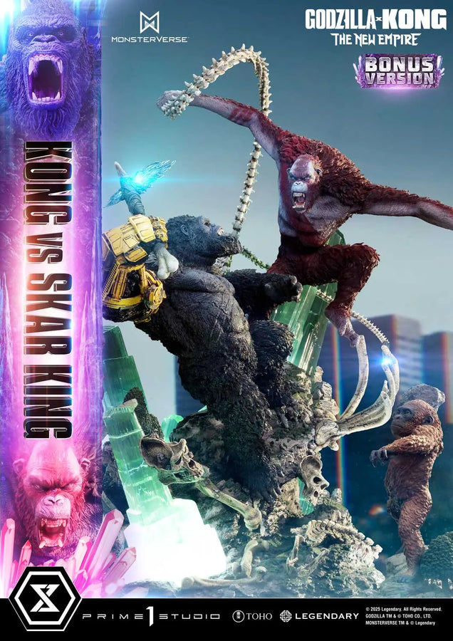 Kong vs Skar King (Bonus Version) Godzilla x Kong: The New Empire (Film) – Prime1Studio – ActionFigure Brasil
