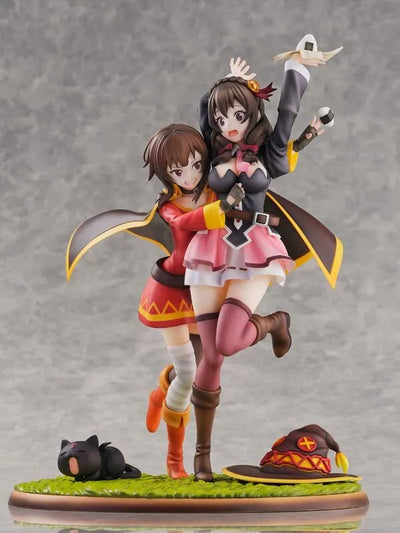 Kono Subarashii Sekai ni Bakuen o! - Chomusuke - Megumin - Yunyun - Shibuya Scramble Figure - 1/7 - Futari wa Tomodachi Ver. (eStream)ㅤ – eStream – ActionFigureBrasil — ângulo diferente