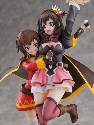 Kono Subarashii Sekai ni Bakuen o! - Chomusuke - Megumin - Yunyun - Shibuya Scramble Figure - 1/7 - Futari wa Tomodachi Ver. (eStream)ㅤ – eStream – ActionFigureBrasil — com base expositora