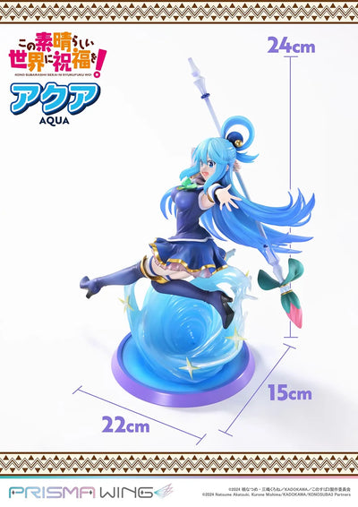 Kono Subarashii Sekai ni Shukufuku o! - Aqua - Prisma Wing (PWKNSBS-02) - 1/7 (Prime 1 Studio)ㅤ – Prime 1 Studio – ActionFigure Brasil — embalagem