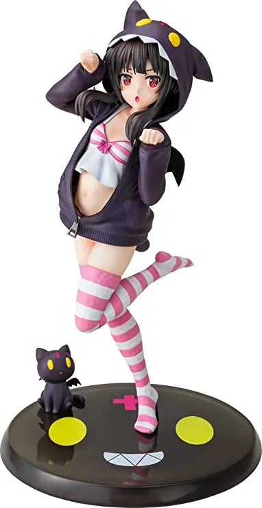 Kono Subarashii Sekai ni Shukufuku o! - Chomusuke - Megumin - CA Works - 1/7 - Hoodie☆Look Chomusuke Ver. (Chara-Ani, Kadokawa)ㅤ – Kadokawa – ActionFigure Brasil