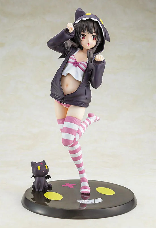 Kono Subarashii Sekai ni Shukufuku o! - Chomusuke - Megumin - CA Works - 1/7 - Hoodie☆Look Chomusuke Ver. (Chara-Ani, Kadokawa)ㅤ – Kadokawa – ActionFigure Brasil