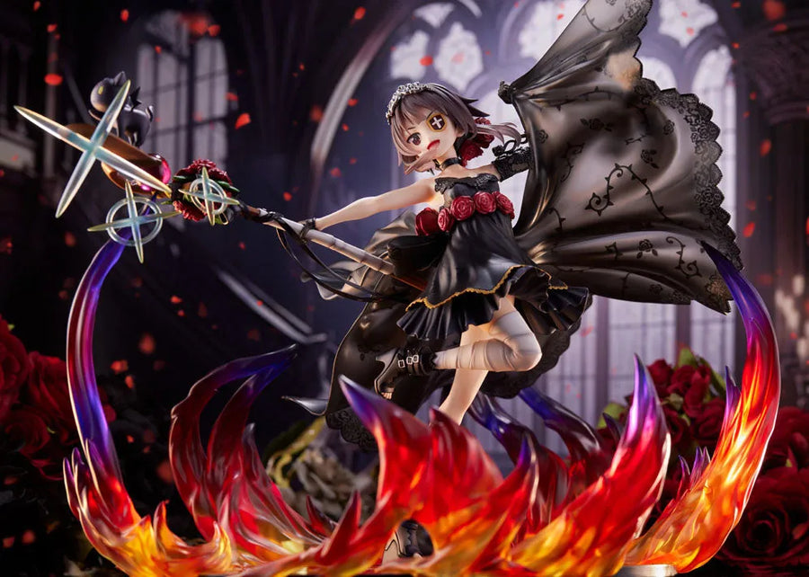 Kono Subarashii Sekai ni Shukufuku o! - Chomusuke - Megumin - F:Nex - 1/7 - Shikkoku no Bara Dress ver. (FuRyu)ㅤ – FuRyu – ActionFigureBrasil