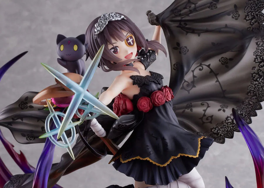Kono Subarashii Sekai ni Shukufuku o! - Chomusuke - Megumin - F:Nex - 1/7 - Shikkoku no Bara Dress ver. (FuRyu)ㅤ – FuRyu – ActionFigureBrasil