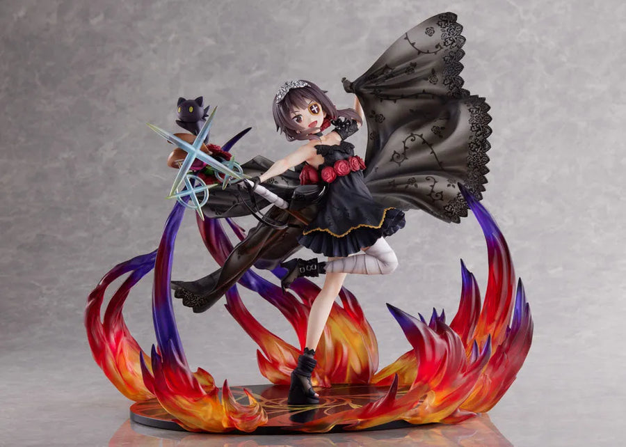 Kono Subarashii Sekai ni Shukufuku o! - Chomusuke - Megumin - F:Nex - 1/7 - Shikkoku no Bara Dress ver. (FuRyu)ㅤ – FuRyu – ActionFigureBrasil