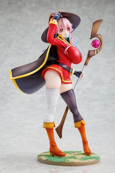 Kono Subarashii Sekai ni Shukufuku o! - SoniComi (Super Sonico) - Sonico - KDcolle - 1/7 - Megumin ver. - Kadokawa Special Set (Kadokawa) [Shop Exclusive]ㅤ – Kadokawa – ActionFigureBrasil — com base expositora