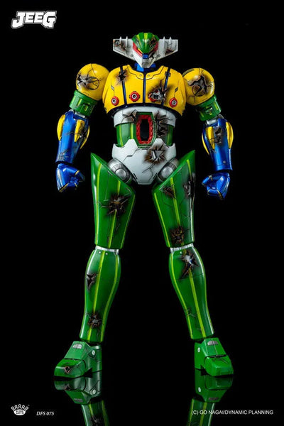 Koutetsu Jeeg - Diecast Figure Series DFS075 - Battle Damaged and Normal Ver. (King Arts)ㅤ – King Arts – ActionFigureBrasil — com base expositora