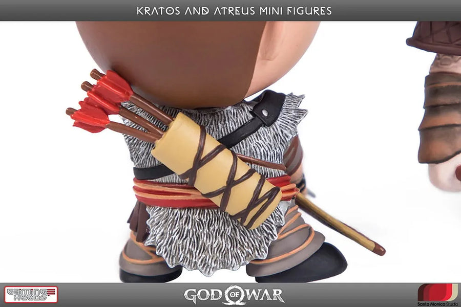 Kratos and Atreus Mini Figures – Gaming Heads – ActionFigure Brasil