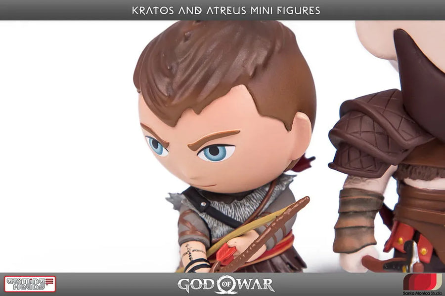 Kratos and Atreus Mini Figures – Gaming Heads – ActionFigure Brasil
