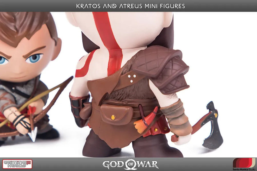 Kratos and Atreus Mini Figures – Gaming Heads – ActionFigure Brasil