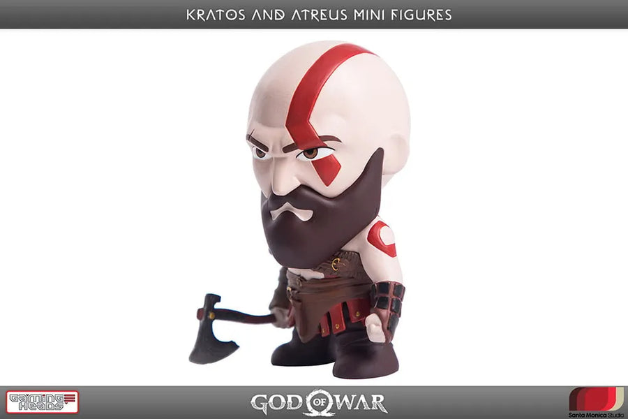 Kratos and Atreus Mini Figures – Gaming Heads – ActionFigure Brasil