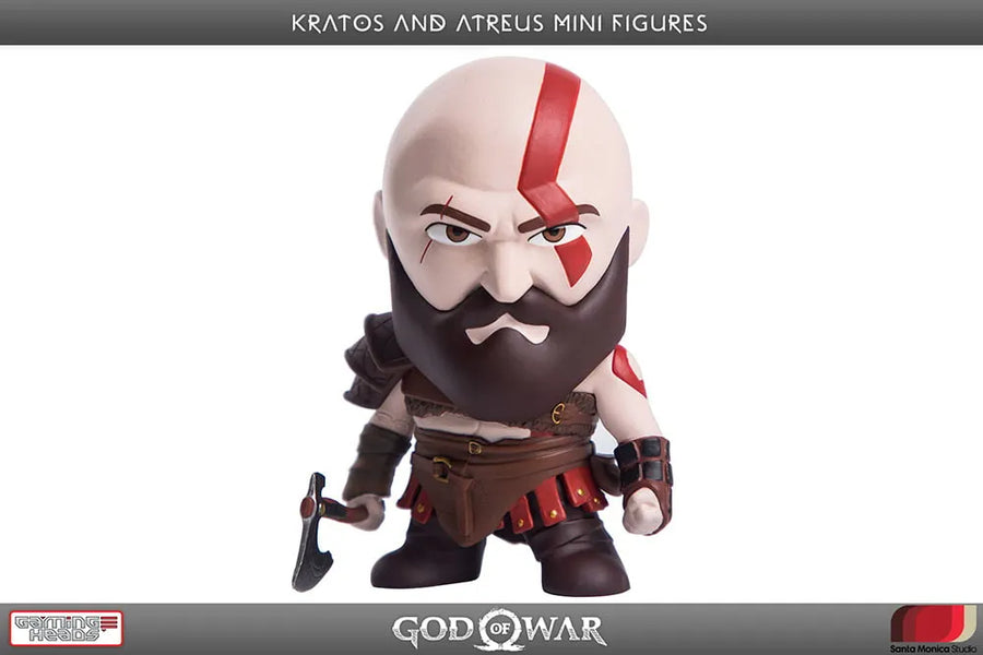 Kratos and Atreus Mini Figures – Gaming Heads – ActionFigure Brasil