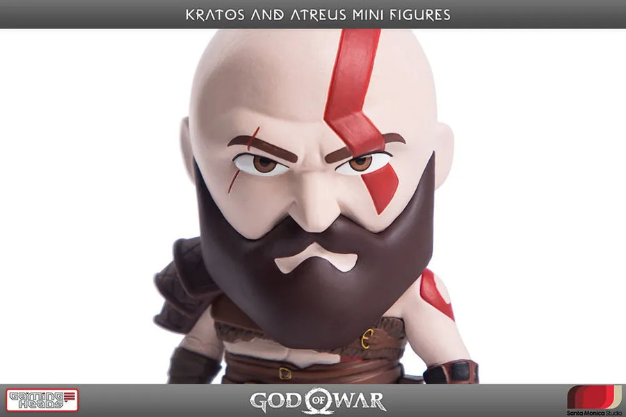 Kratos and Atreus Mini Figures – Gaming Heads – ActionFigure Brasil