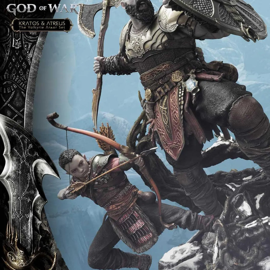 Kratos & Atreus (Deluxe Version) God of War – Prime1Studio – ActionFigure Brasil