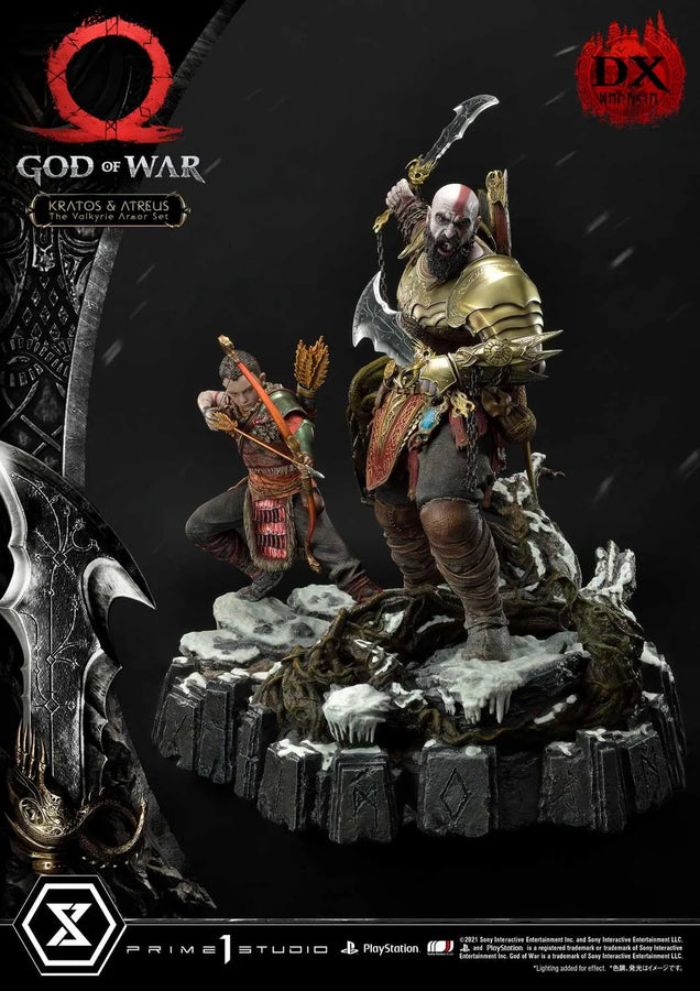 Kratos & Atreus (Deluxe Version) God of War – Prime1Studio – ActionFigure Brasil