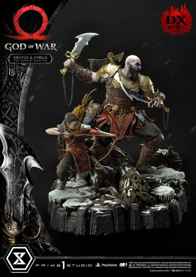 Kratos & Atreus (Deluxe Version) God of War – Prime1Studio – ActionFigure Brasil