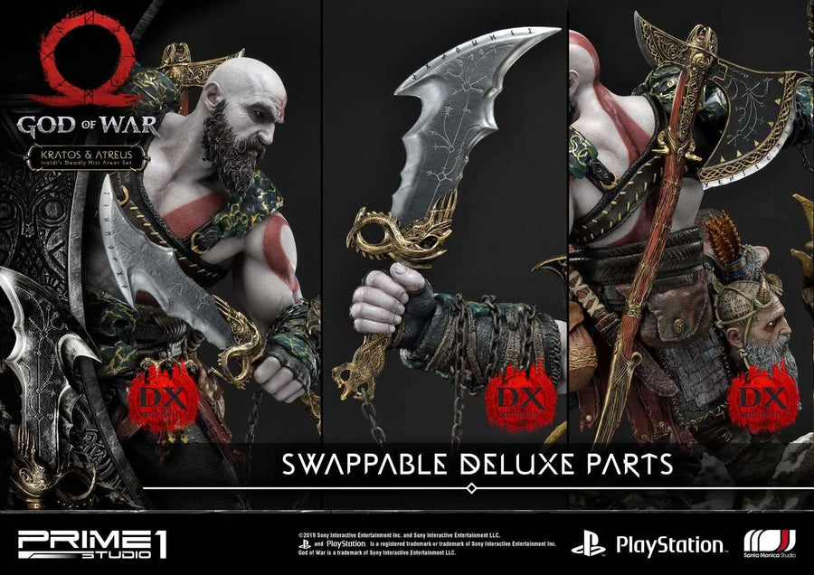Kratos & Atreus (Deluxe Version) God of War – Prime1Studio – ActionFigure Brasil