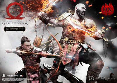 Kratos & Atreus (Deluxe Version) God of War – Prime1Studio – ActionFigure Brasil