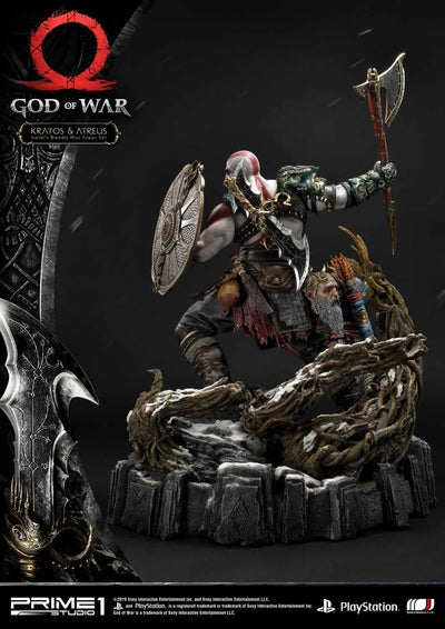 Kratos & Atreus (Deluxe Version) God of War – Prime1Studio – ActionFigure Brasil