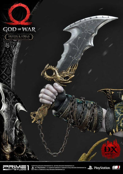 Kratos & Atreus (Deluxe Version) God of War – Prime1Studio – ActionFigure Brasil