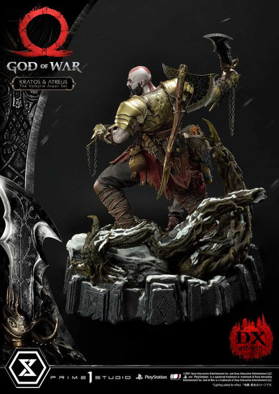 Kratos & Atreus (Deluxe Version) God of War – Prime1Studio – ActionFigure Brasil