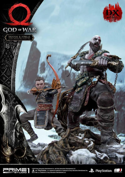 Kratos & Atreus (Deluxe Version) God of War – Prime1Studio – ActionFigure Brasil