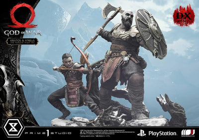 Kratos & Atreus (Deluxe Version) God of War – Prime1Studio – ActionFigure Brasil