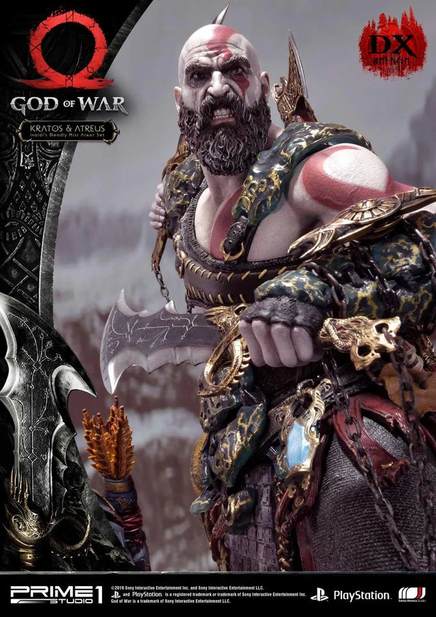 Kratos & Atreus (Deluxe Version) God of War – Prime1Studio – ActionFigure Brasil