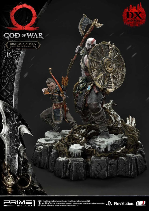 Kratos & Atreus (Deluxe Version) God of War – Prime1Studio – ActionFigure Brasil