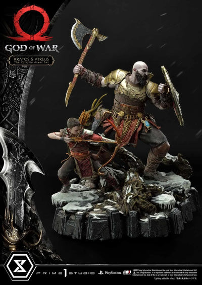 Kratos & Atreus (Deluxe Version) God of War – Prime1Studio – ActionFigure Brasil