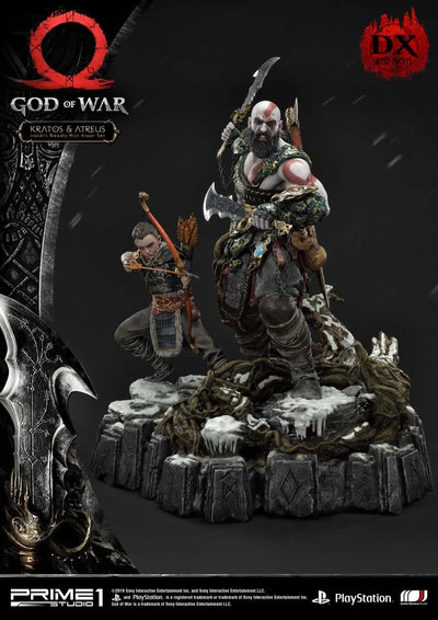 Kratos & Atreus (Deluxe Version) God of War – Prime1Studio – ActionFigure Brasil