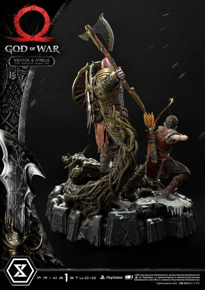 Kratos & Atreus (Deluxe Version) God of War – Prime1Studio – ActionFigure Brasil