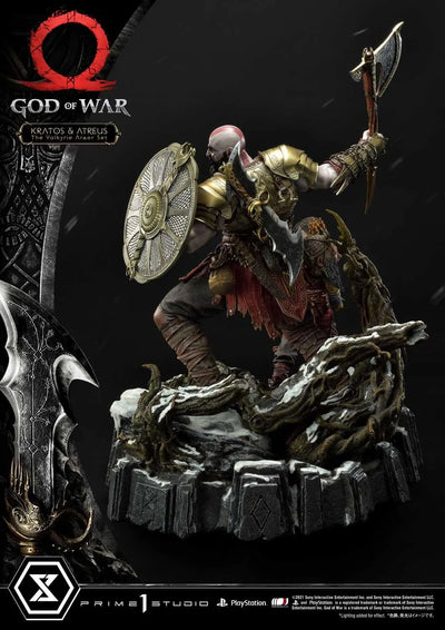 Kratos & Atreus (Deluxe Version) God of War – Prime1Studio – ActionFigure Brasil